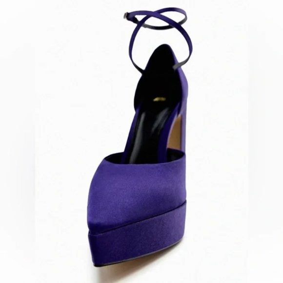 ZARA HEELED PLATFORM SHOES - Picture 2 of 6